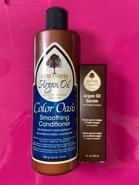 2 Pc One N' Only Argan Oil: Color Oasis Conditioner 8 Fl Oz & Serum 1 Fl Oz